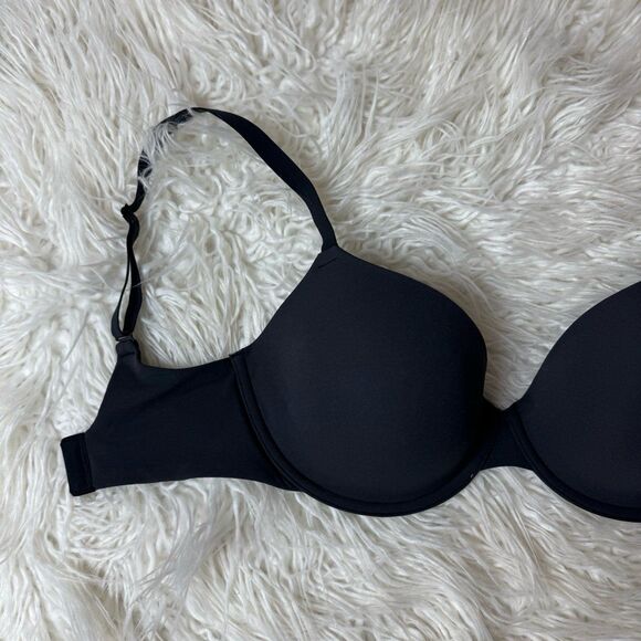 Skims Fits Everybody T-shirt Bra Onyx Size 32DDD - Picture 3 of 9